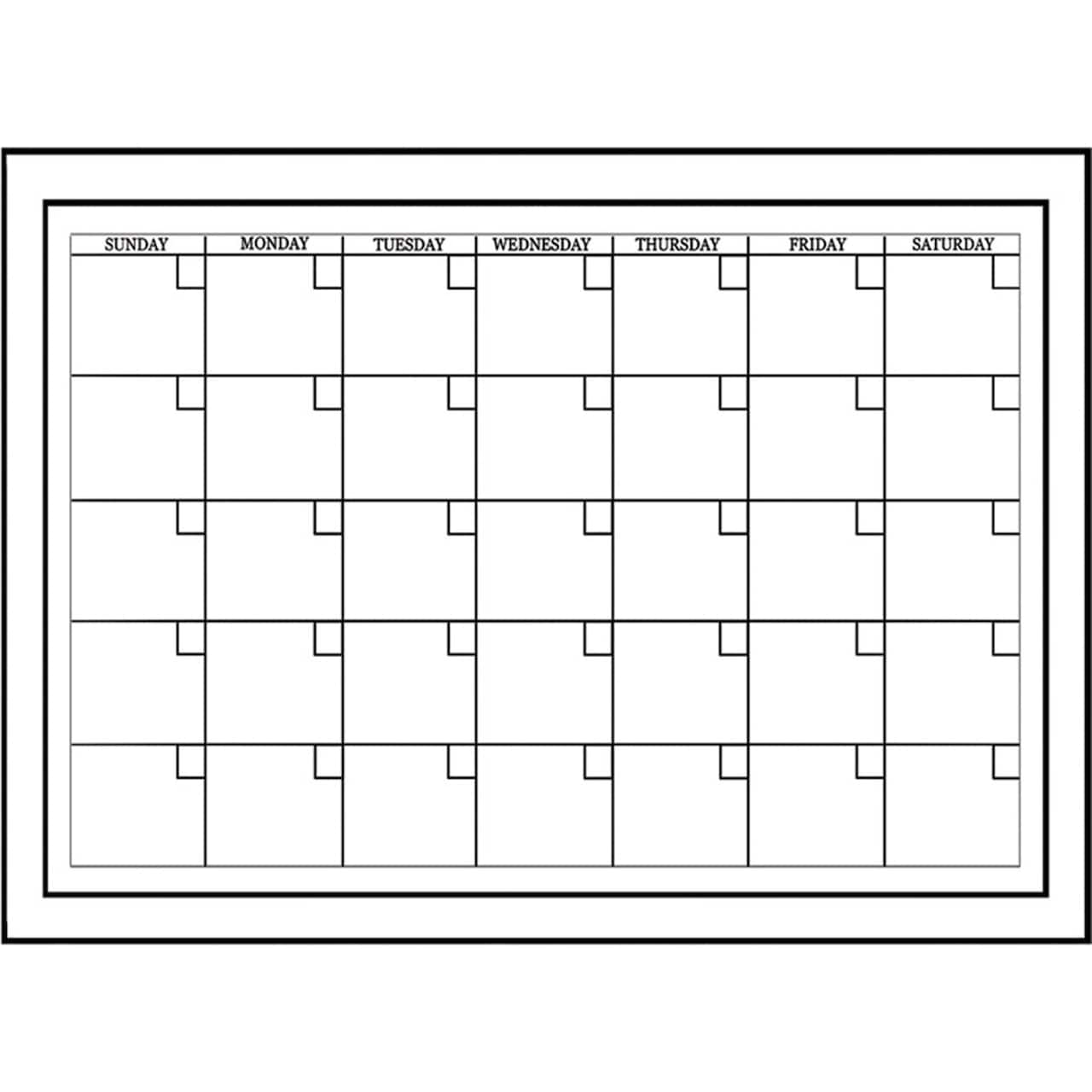 WallPops White Monthly Dry Erase Calendar, 2ct.